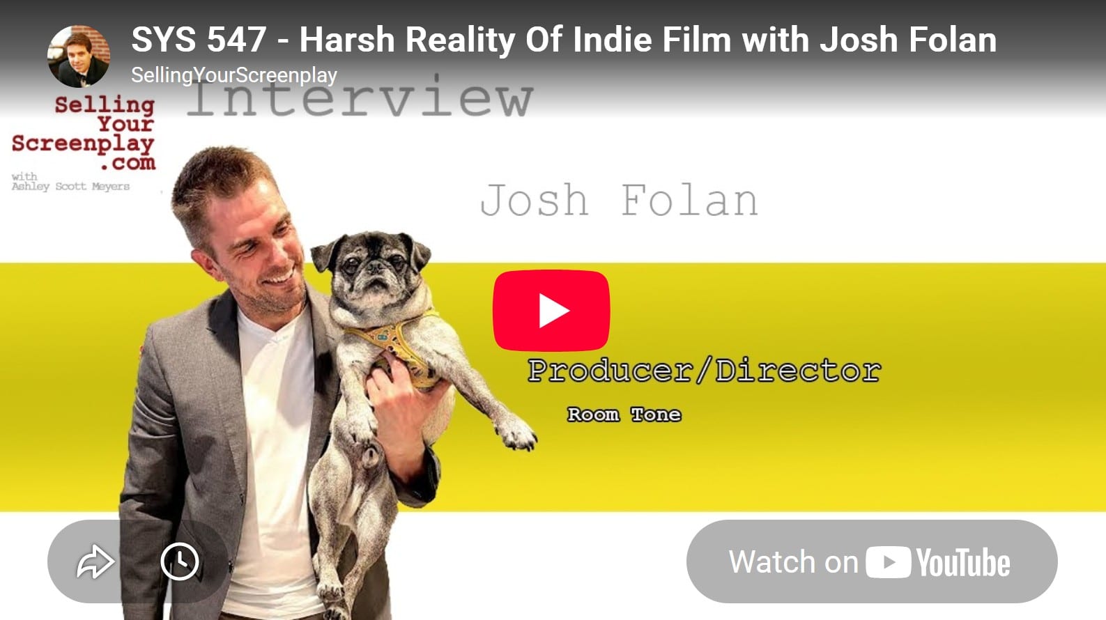 Harsh Reality Of Indie Film with Josh Folan on SYS Podcast